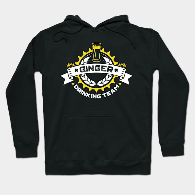 Ginger Drinking Team Irish St Patricks Day Hoodie by trendingoriginals